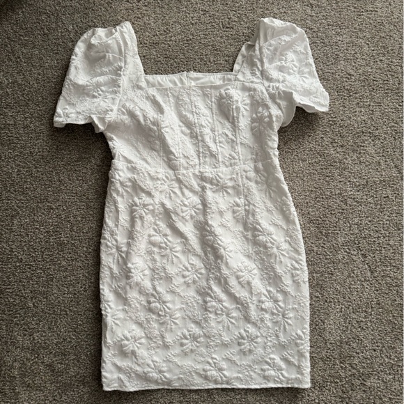 Shein Curve + Plus Women's White Dress Size: 1XL - Picture 2 of 4